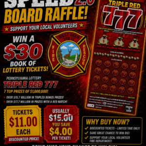 $30.00 BOOK of lotto tickets speed raffle 1086