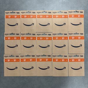 $1,500.00 in Amazon gift cards #1070