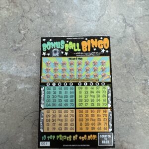 3 dollar book of lotto tickets 1053