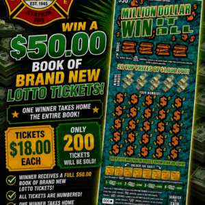 $50.00 book of lotto tickets #1060