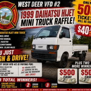 Mini truck raffle 1181
