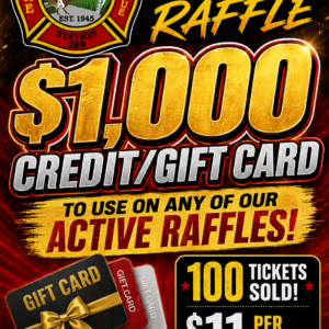 $1,000 Raffle credit 1308