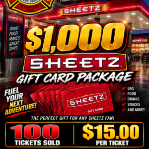 $1,000 sheets fuel gift card  #1398