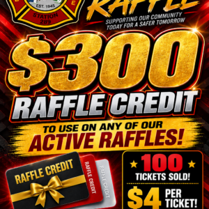 $300.00 Raffle credit 1334